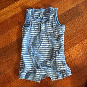 GAP Blue and White Striped Kids One Piece